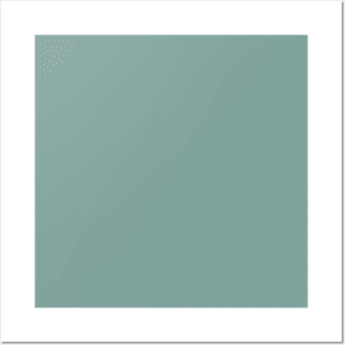 Minimalist dusty secluded green color decor Posters and Art